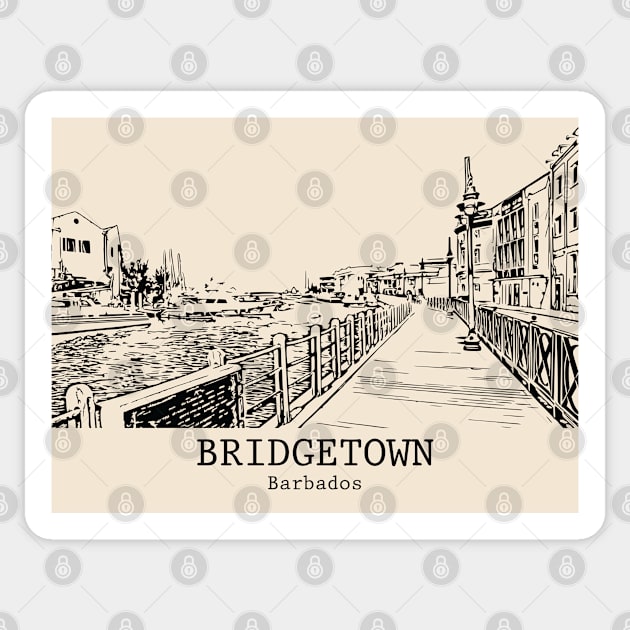 Bridgetown - Barbados Sticker by Lakeric